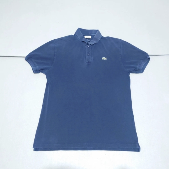 Lacoste Other - Lacoste Polo Shirt Men's Medium (5) Short Sleeve Blue 100% Cotton Collared